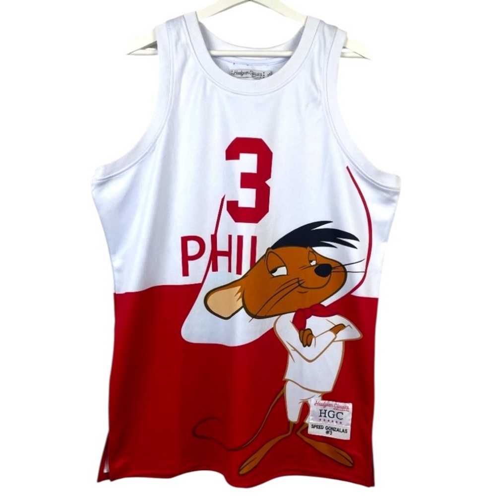 Headgear Classics Philadelphia 76ers Speedy Gonzales Basketball Jersey XL
